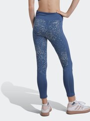 adidas Blue Optime Glam 7/8 Leggings - Image 3 of 6