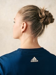 adidas Blue 100% Cotton Farm Graphic T-Shirt - Image 5 of 6