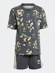 adidas Grey Disney Mickey Mouse T-Shirt Set - Image 1 of 9