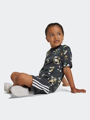 adidas Grey Disney Mickey Mouse T-Shirt Set - Image 3 of 9