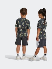 adidas Grey Disney Mickey Mouse T-Shirt Set - Image 5 of 9