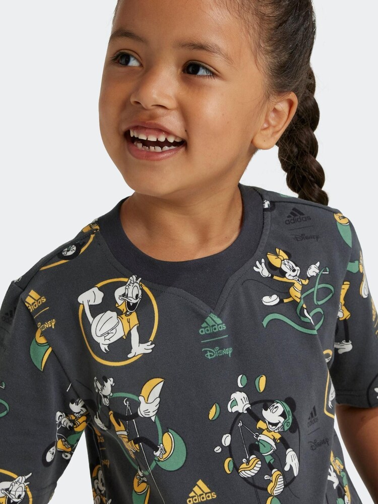 Buy adidas Grey Disney Mickey Mouse T-Shirt Set from Next Luxembourg