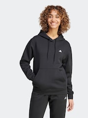 adidas Black Small Logo Hoodie - Image 1 of 7