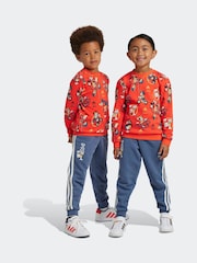 adidas Red Disney Mickey Mouse Joggers - Image 3 of 9