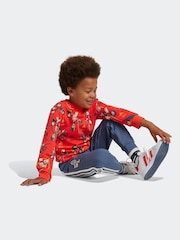 adidas Red Disney Mickey Mouse Joggers - Image 4 of 9