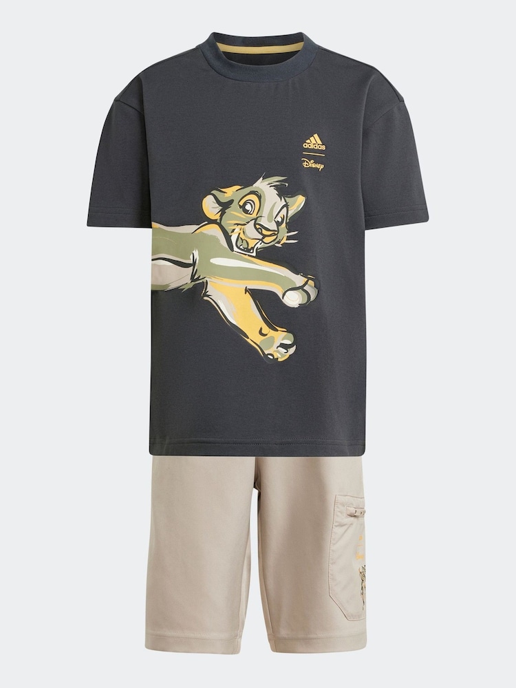 adidas Grey Disney Lion King T-Shirt Set - Image 8 of 9