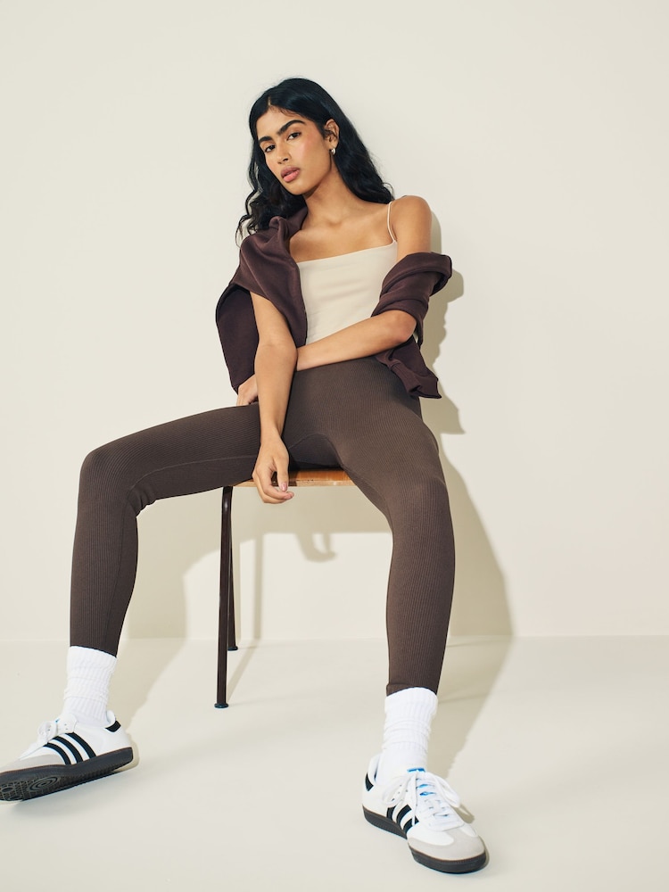 Ecru White Thin Strap Slinky Cami Vest - Image 1 of 2