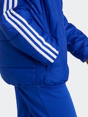 adidas Blue Essentials 3-Stripes Padded Jacket - Image 2 of 6