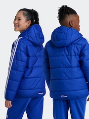 adidas Blue Essentials 3-Stripes Padded Jacket - Image 5 of 6