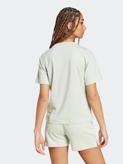 adidas Green Small Logo 100% Cotton T-Shirt - Image 2 of 7