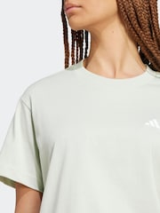 adidas Green Small Logo 100% Cotton T-Shirt - Image 5 of 7