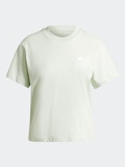 adidas Green Small Logo 100% Cotton T-Shirt - Image 7 of 7