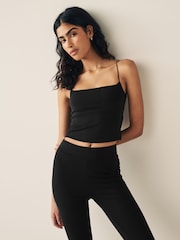 Black Thin Strap Slinky Cami Vest - Image 1 of 6