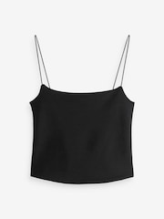 Black Thin Strap Slinky Cami Vest - Image 5 of 6