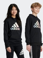 adidas Black Kids Metallic Print Hoodie - Image 1 of 6
