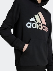 adidas Black Kids Metallic Print Hoodie - Image 5 of 6