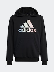 adidas Black Kids Metallic Print Hoodie - Image 6 of 6