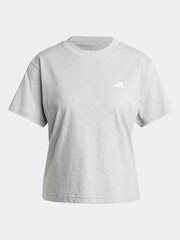 adidas Grey Small Logo 100% Cotton T-Shirt - Image 7 of 7