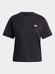 adidas Black Small Logo 100% Cotton T-Shirt - Image 7 of 7