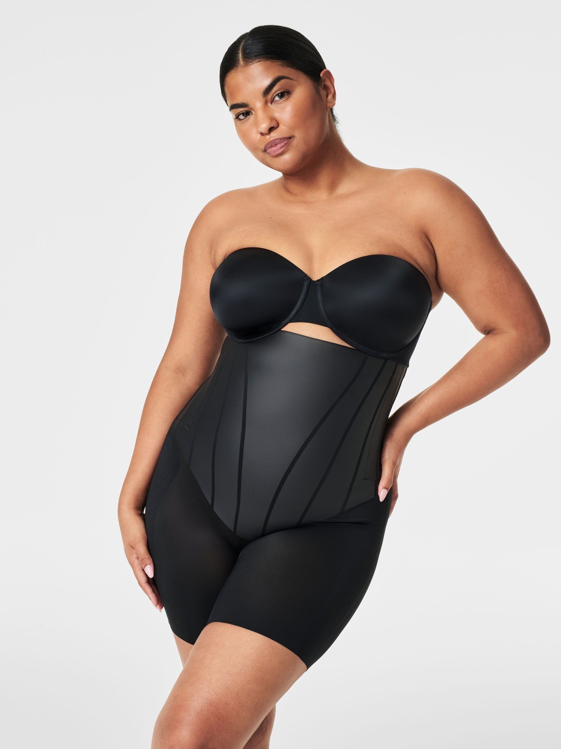 Super high waisted black shorts deals