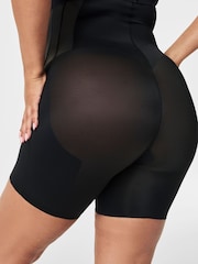 Preto - Shorts SPANXsupersculpt ™ Total Contour de cintura alta até o meio da coxa - Imagem 5 de 5