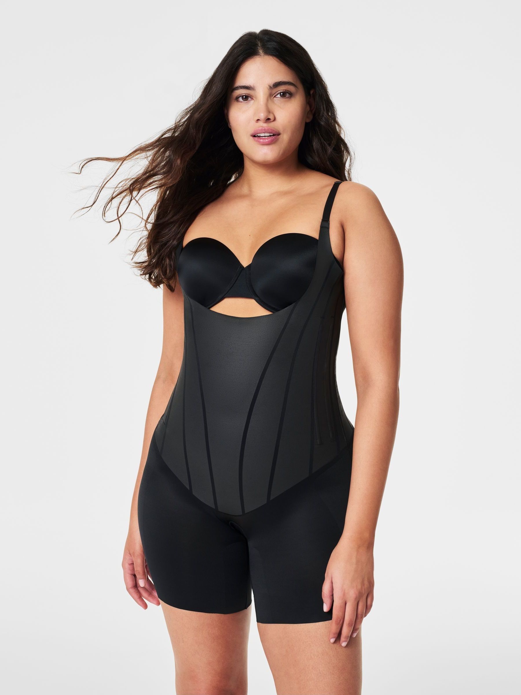 Buy SPANX Black TotalContour Extra Firm Control Open-Bust Mid