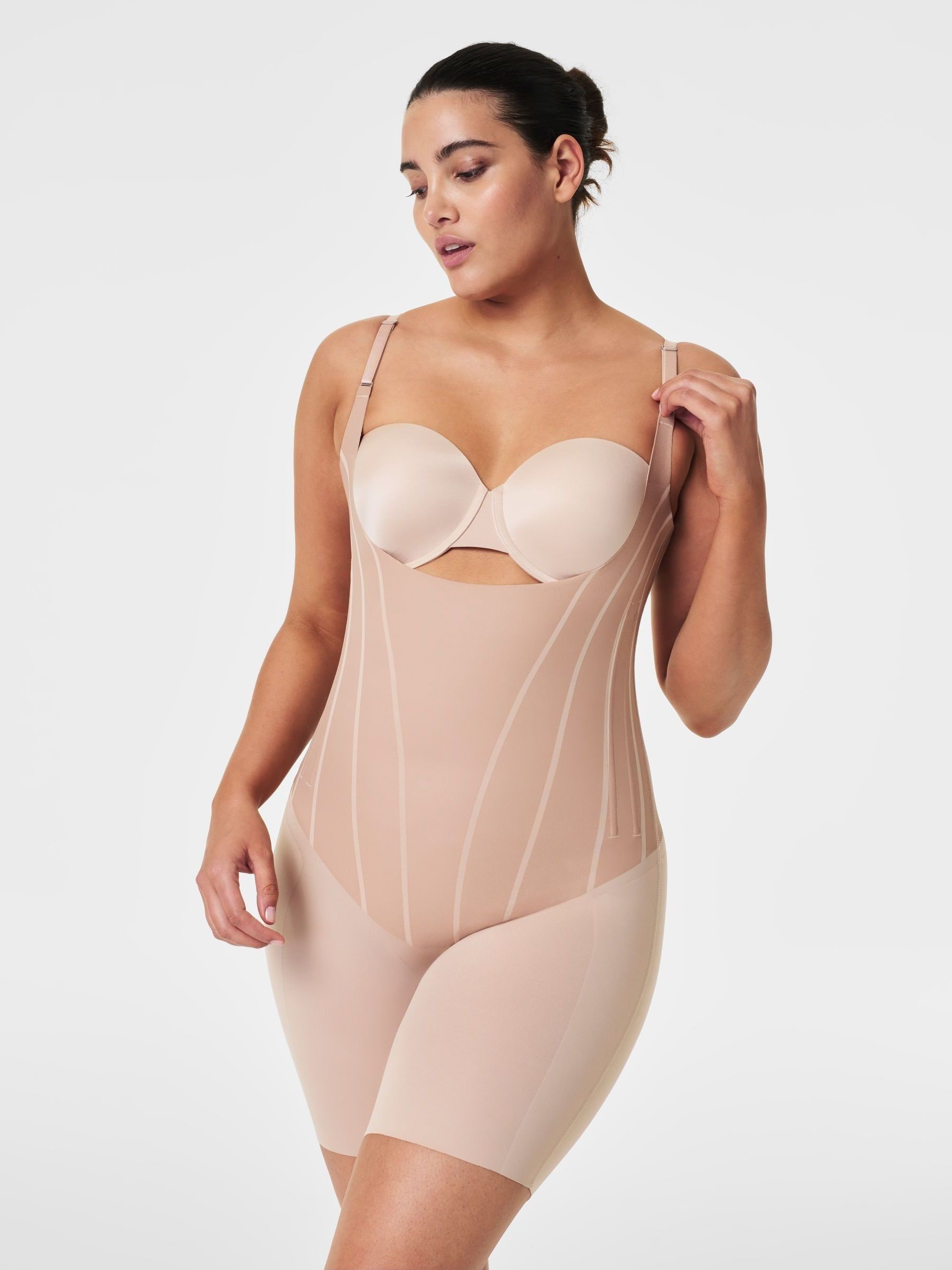 Buy SPANX Nude TotalContour Extra Firm Control Open-Bust Mid-Thigh