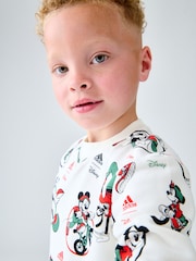 adidas White Disney Mickey Mouse Joggers - Image 5 of 10