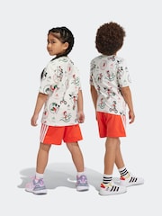 adidas White Disney Mickey Mouse T-Shirt Set - Image 2 of 7