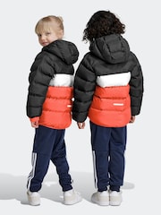 adidas Black/Red Synthetic Down Padded Jacket - Image 2 of 7