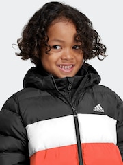 adidas Black/Red Synthetic Down Padded Jacket - Image 6 of 7