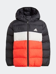 adidas Black/Red Synthetic Down Padded Jacket - Image 7 of 7