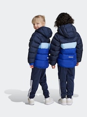 adidas Blue Synthetic Down Padded Jacket - Image 3 of 9