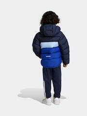 adidas Blue Synthetic Down Padded Jacket - Image 5 of 9