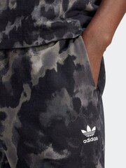 adidas Originals Black Tie Dye 3 Stripe 100% Cotton Joggers - Image 4 of 6