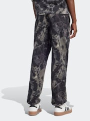 adidas Originals Black Tie Dye 3 Stripe 100% Cotton Joggers - Image 5 of 6
