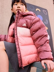 adidas Pink Synthetic Down Padded Jacket - Image 1 of 7