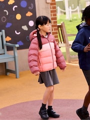 adidas Pink Synthetic Down Padded Jacket - Image 2 of 7