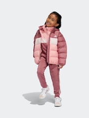 adidas Pink Synthetic Down Padded Jacket - Image 6 of 7