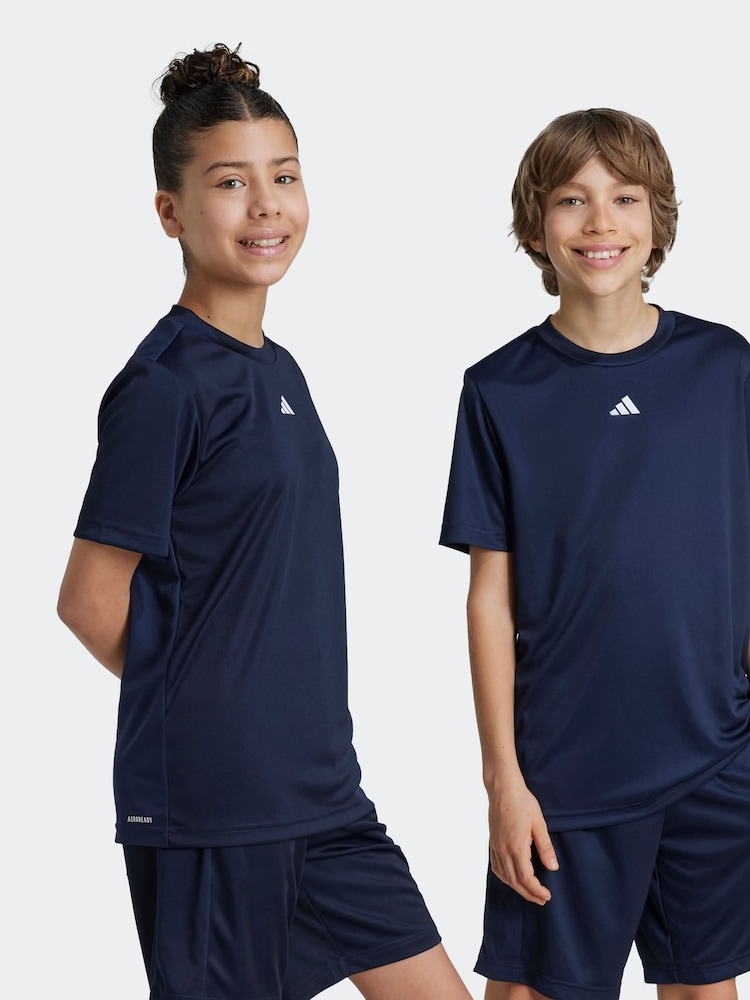 adidas Blue Kids Regular Fit Train Essentials Logo T-Shirt - Image 1 of 1