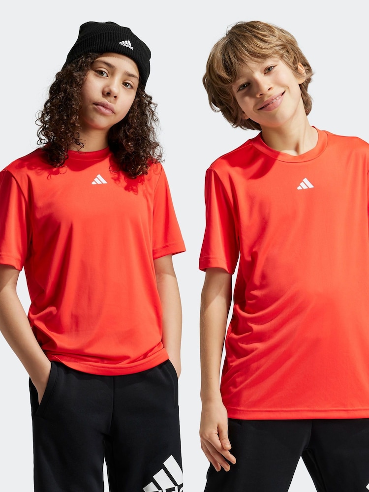 adidas Red Kids Regular Fit Train Essentials Logo T-Shirt - Image 1 of 6