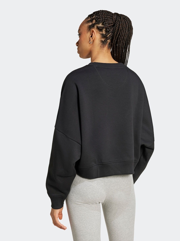adidas originals Black Essentials Crew Sweatshirt - Image 2 of 7