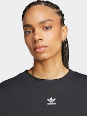 adidas originals Black Essentials Crew Sweatshirt - Image 3 of 7
