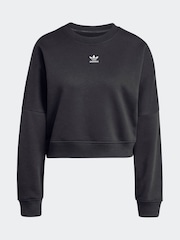 adidas originals Black Essentials Crew Sweatshirt - Image 7 of 7