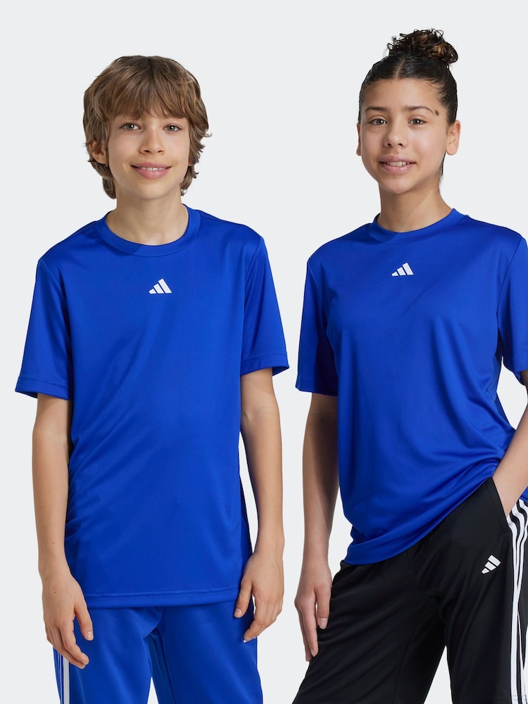 adidas Dark Blue Kids Regular Fit Train Essentials Logo T-Shirt - Image 1 of 8