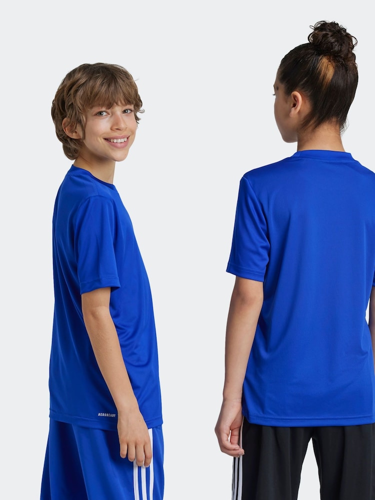 adidas Dark Blue Kids Regular Fit Train Essentials Logo T-Shirt - Image 2 of 8