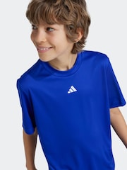 adidas Dark Blue Kids Regular Fit Train Essentials Logo T-Shirt - Image 5 of 8