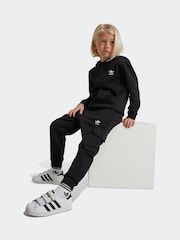 adidas Originals Black Hoodie and Joggers Set - Image 1 of 1