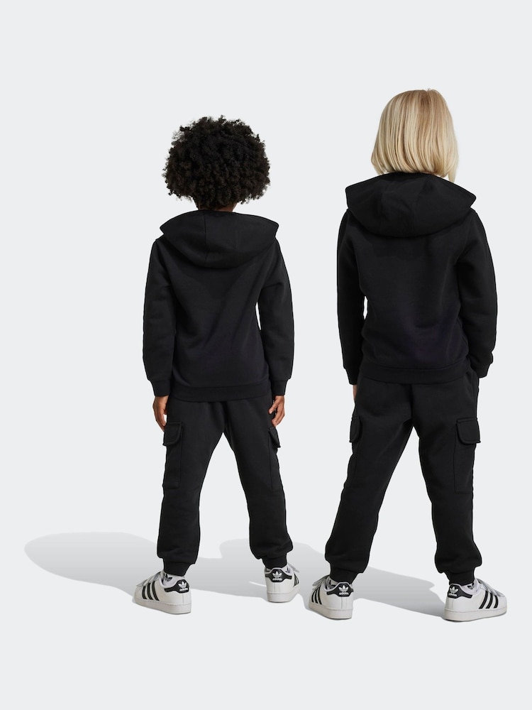 adidas Originals Black Hoodie and Joggers Set - Image 2 of 8