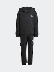 adidas Originals Black Hoodie and Joggers Set - Image 6 of 8